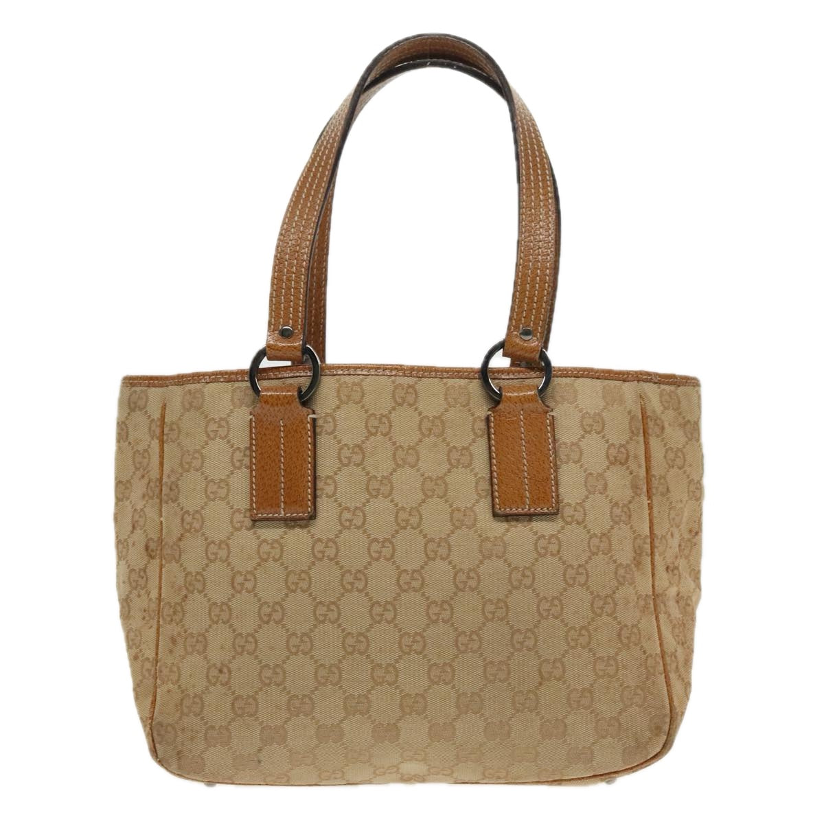 Gucci -- Brown Canvas Handbag (Pre-Owned)