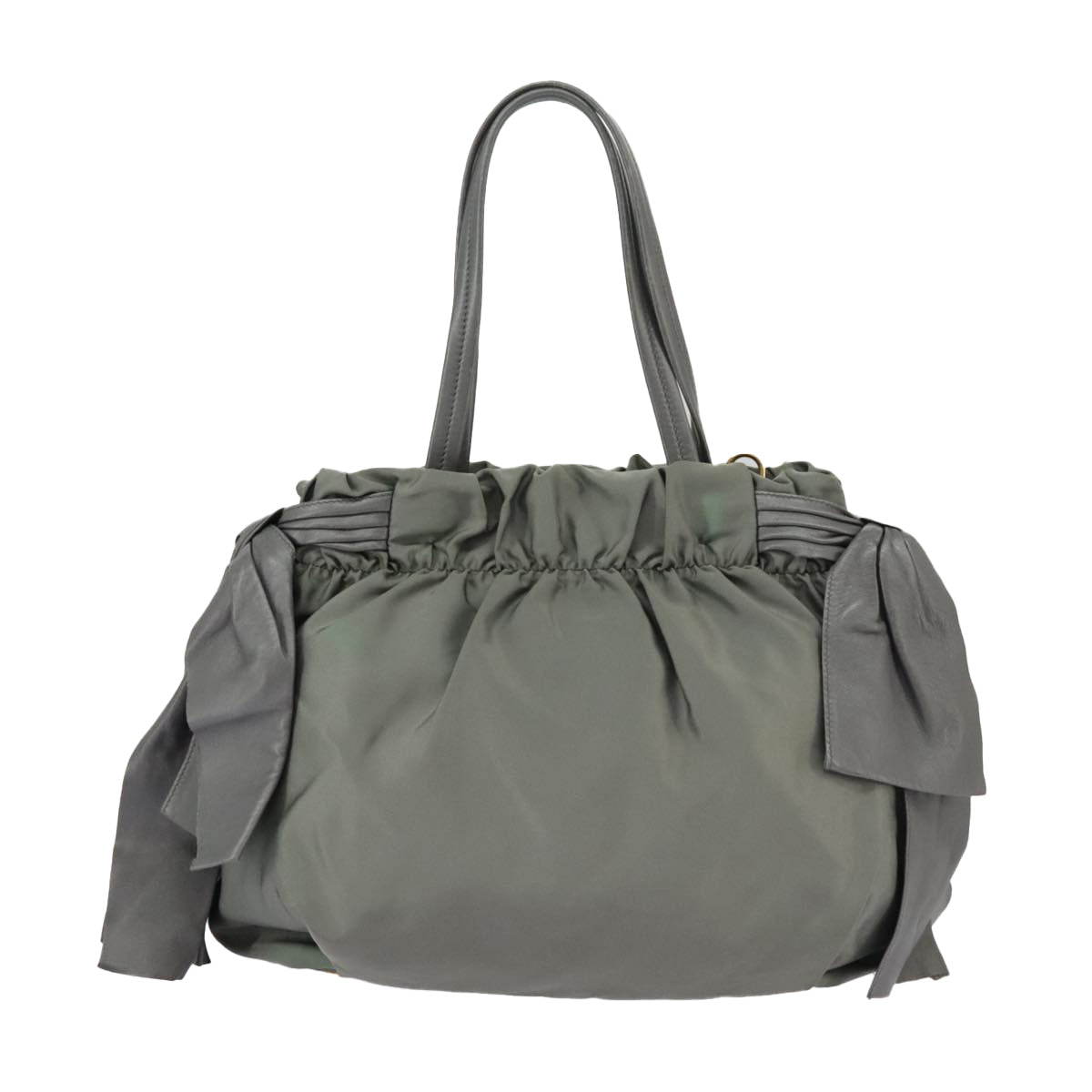 Prada Re-Nylon Khaki Synthetic Handbag (Pre-Owned)