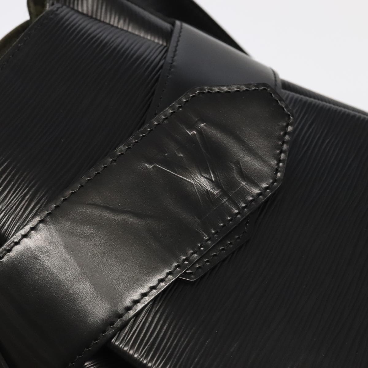 Louis Vuitton Sac D'épaule Black Leather Shoulder Bag (Pre-Owned)