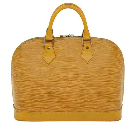 Louis Vuitton Alma Yellow Leather Handbag (Pre-Owned)