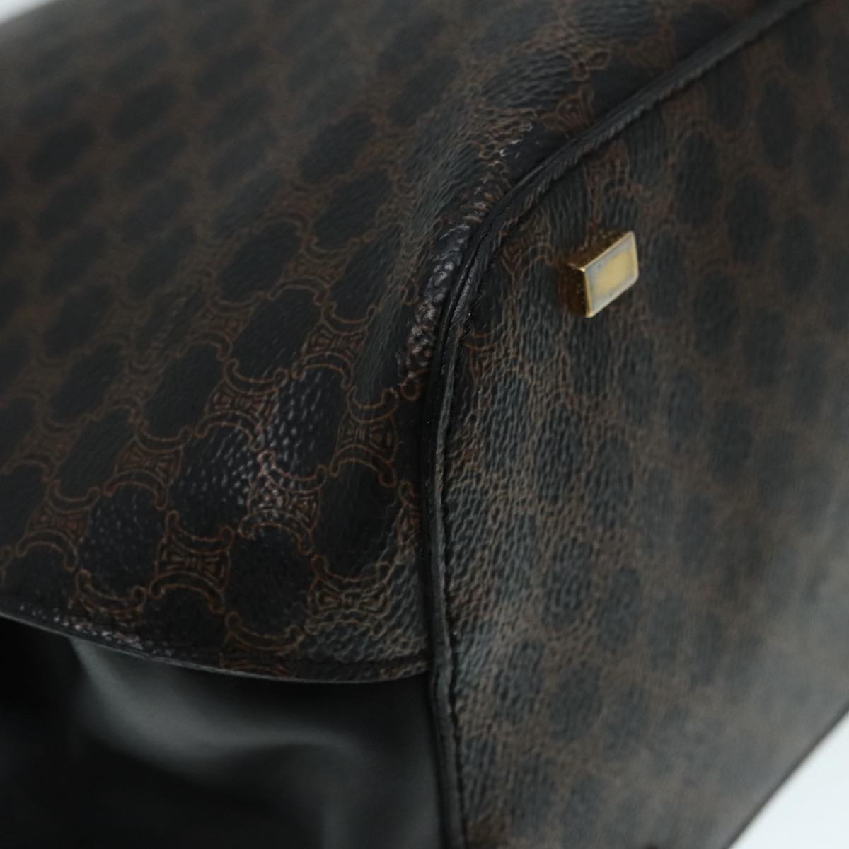 Céline Macadam Brown Canvas Handbag (Pre-Owned)