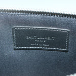 Saint Laurent Navy Leather Clutch Bag (Pre-Owned)
