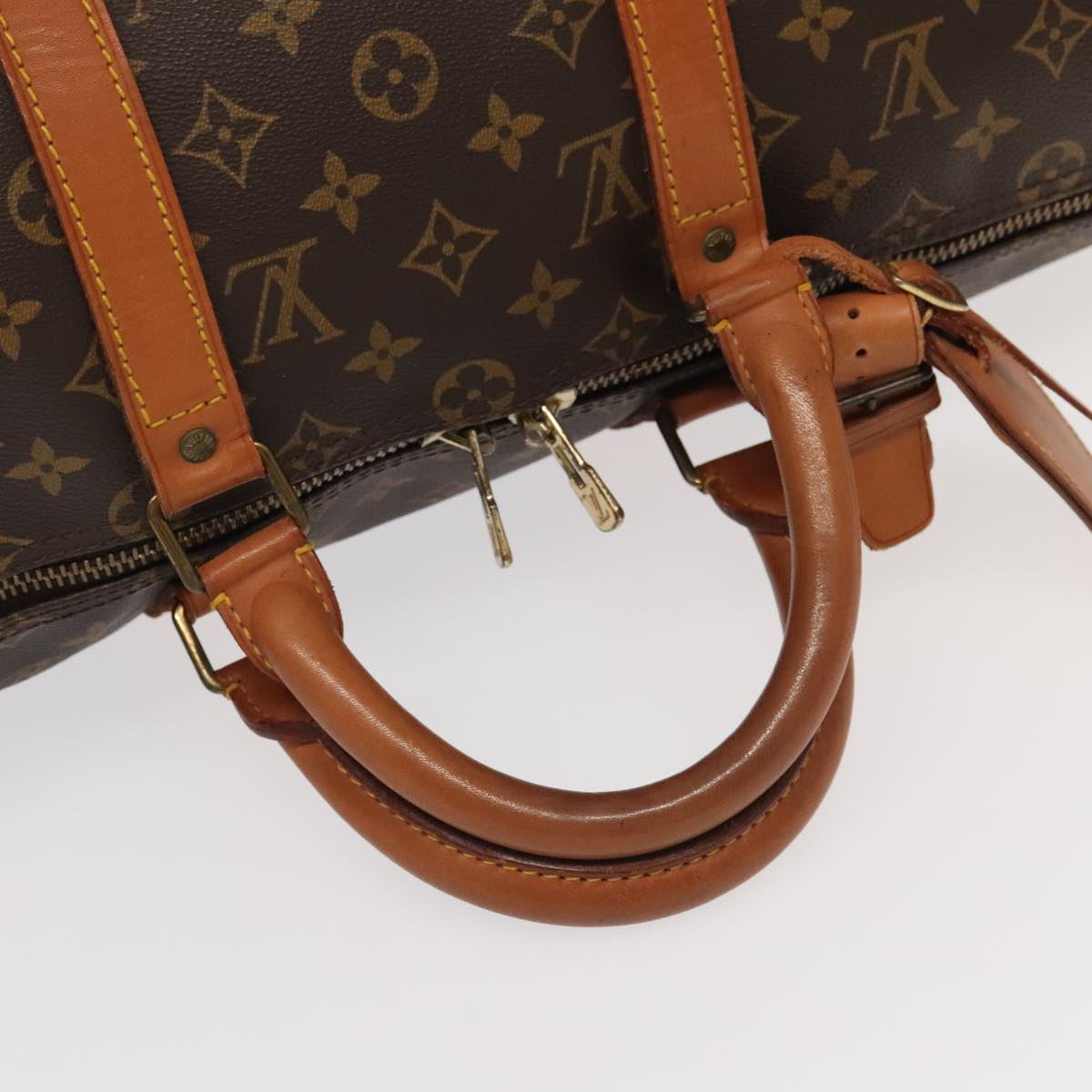 Louis Vuitton Keepall 50 Brown Canvas Travel Bag (Pre-Owned)