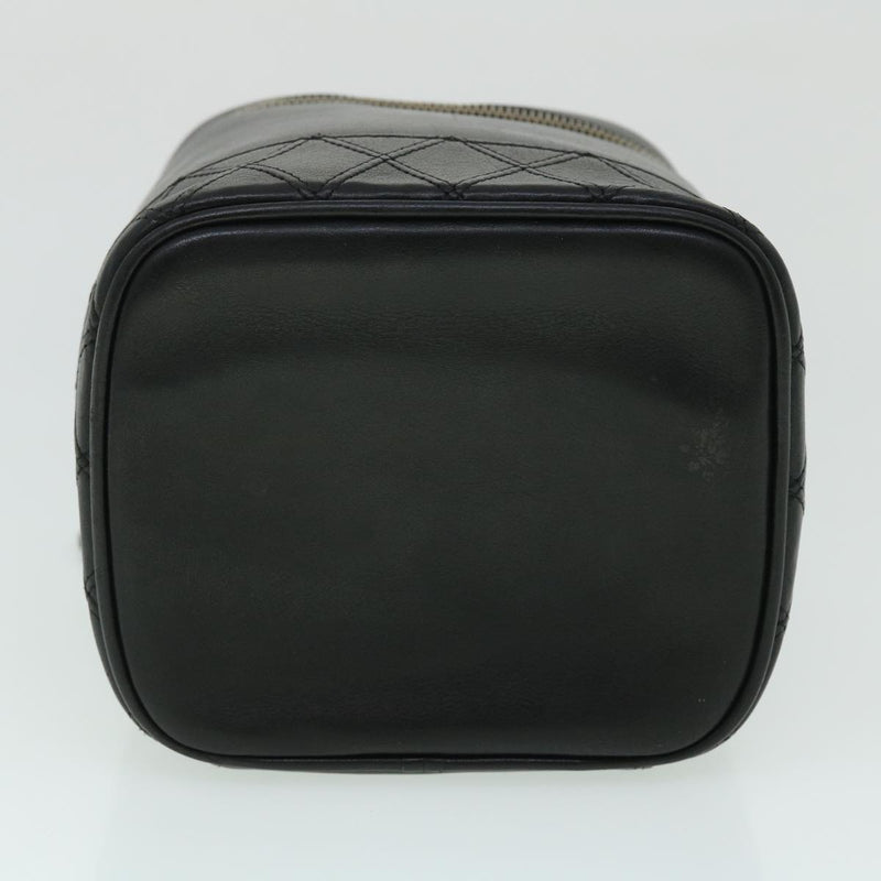 Chanel Vanity Black Leather Clutch Bag (Pre-Owned)