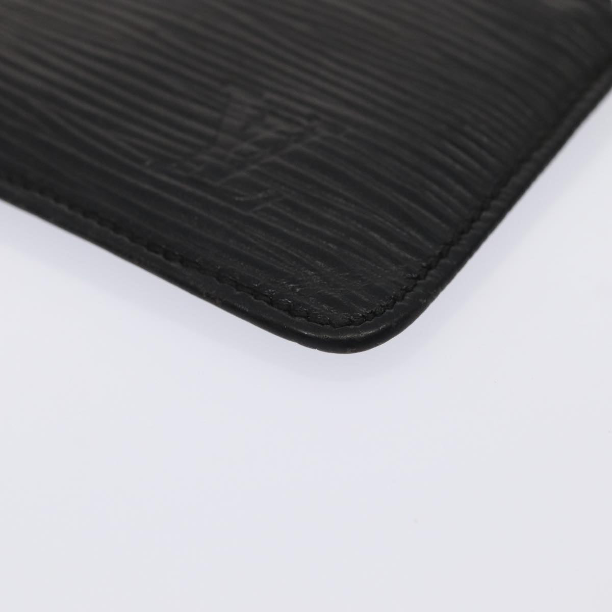 Louis Vuitton Pochette Clés Black Leather Wallet  (Pre-Owned)