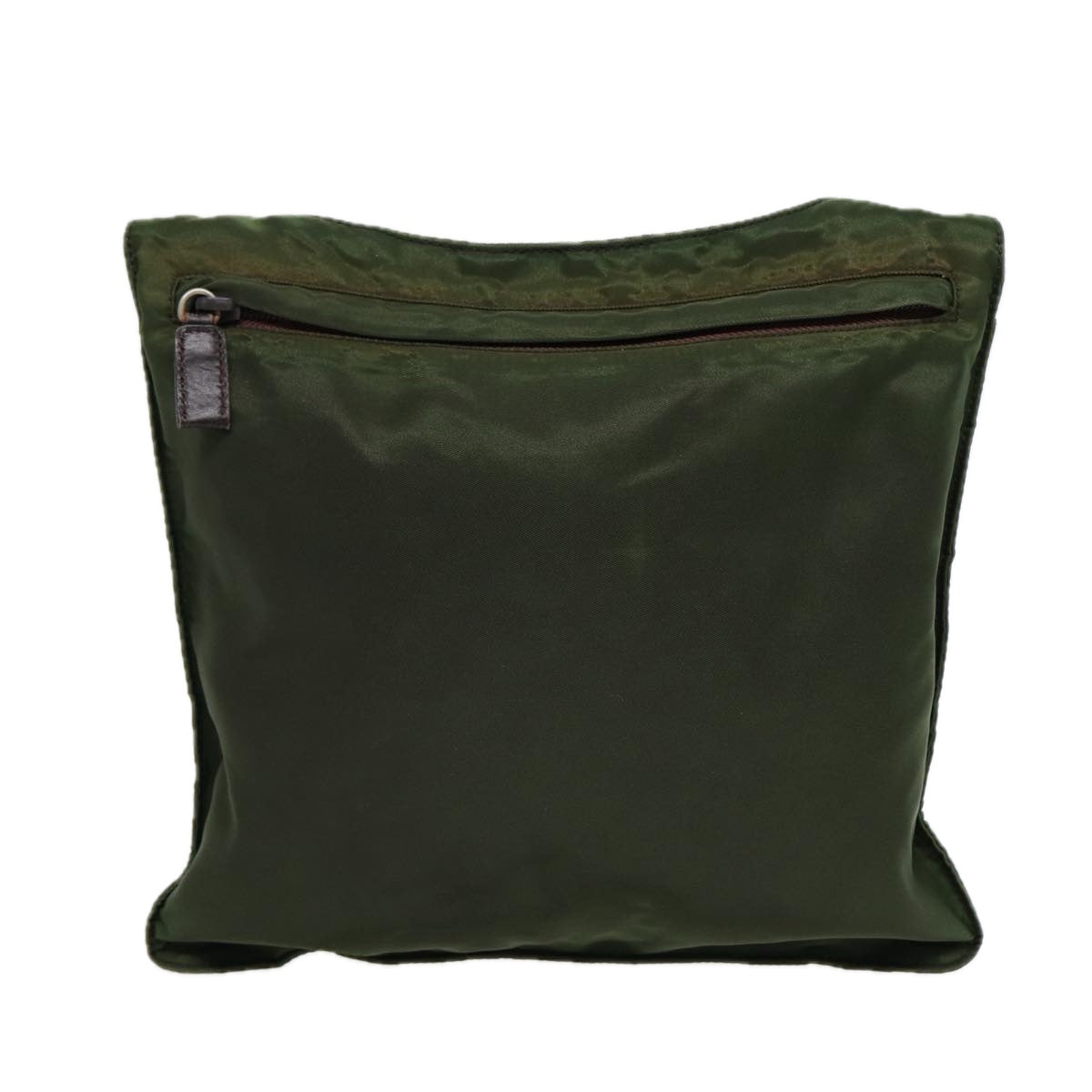 Prada Tessuto Khaki Synthetic Shoulder Bag (Pre-Owned)