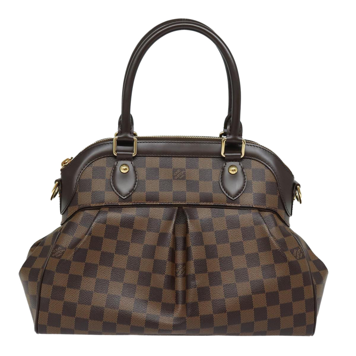 Louis Vuitton Trevi Brown Canvas Handbag (Pre-Owned)
