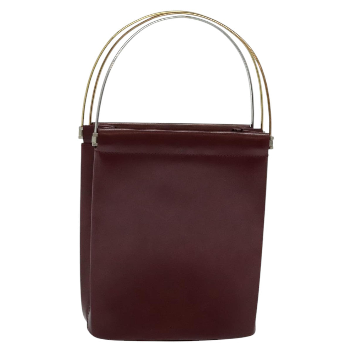 Cartier Trinity Burgundy Leather Handbag (Pre-Owned)