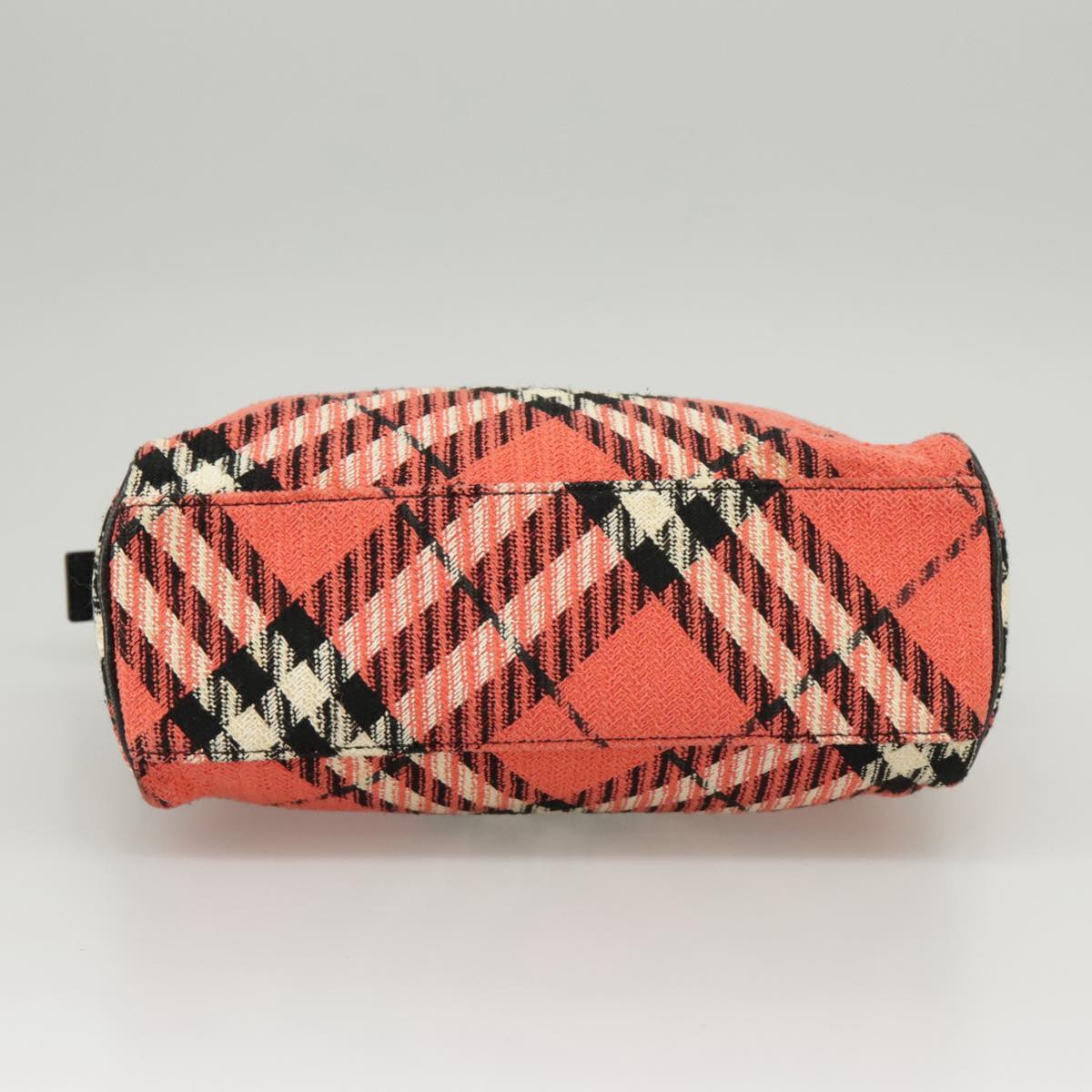 Burberry Nova Check Red Canvas Handbag (Pre-Owned)