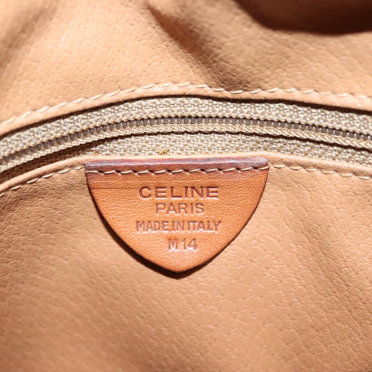 Céline Vintage Brown Canvas Shoulder Bag (Pre-Owned)