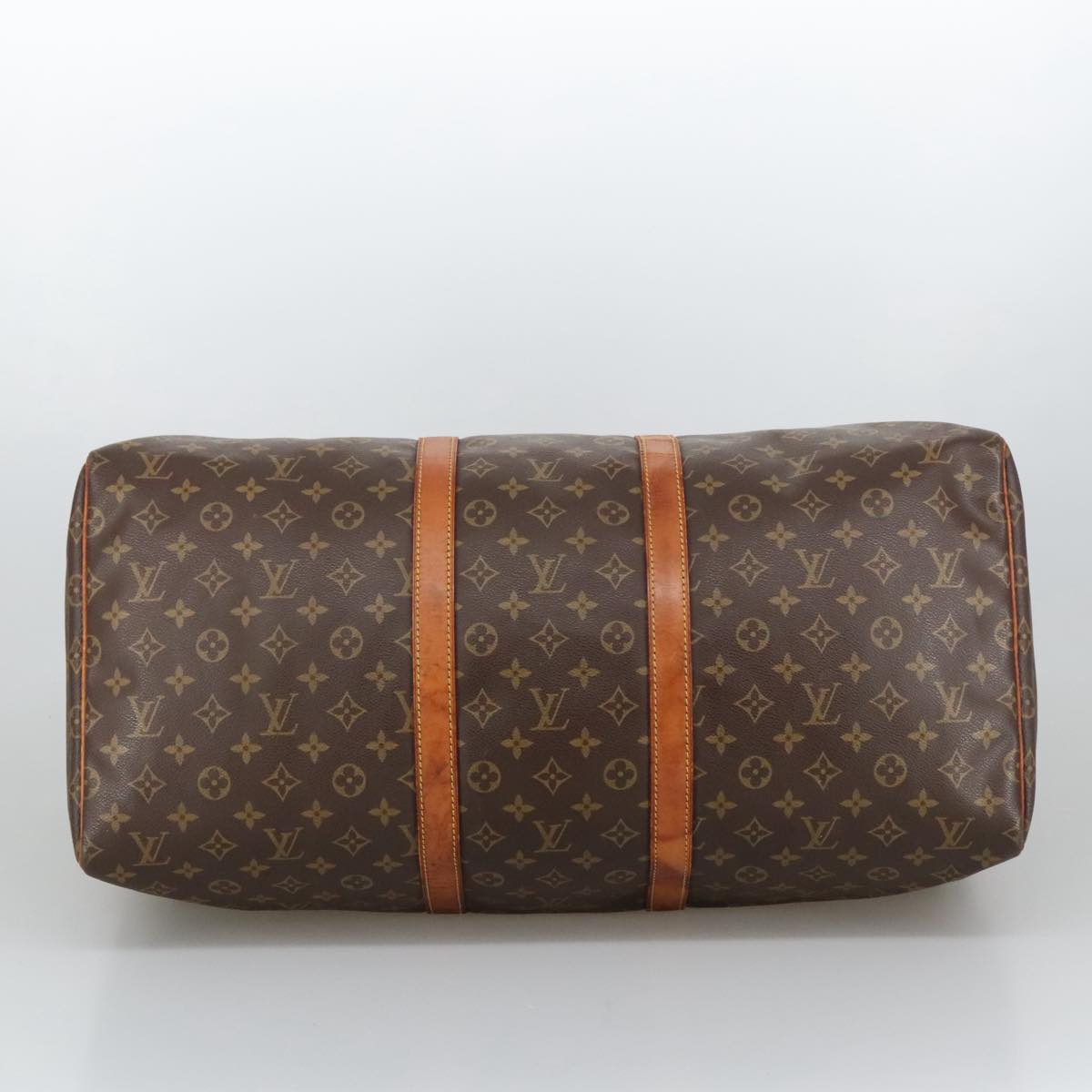 Louis Vuitton Keepall 55 Brown Canvas Travel Bag (Pre-Owned)