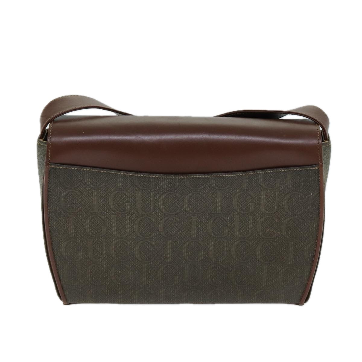 Gucci Brown Canvas Shoulder Bag (Pre-Owned)