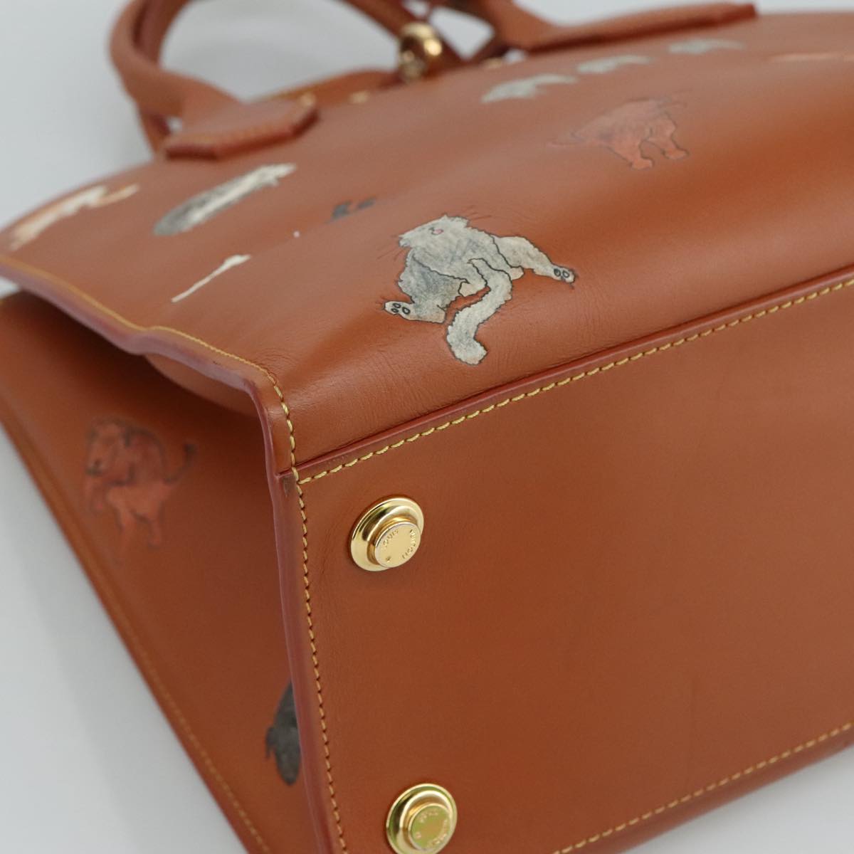 Louis Vuitton City Steamer Brown Leather Handbag (Pre-Owned)