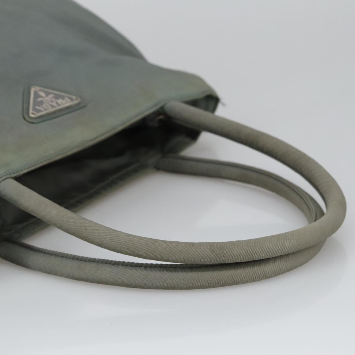 Prada Tessuto Khaki Synthetic Handbag (Pre-Owned)