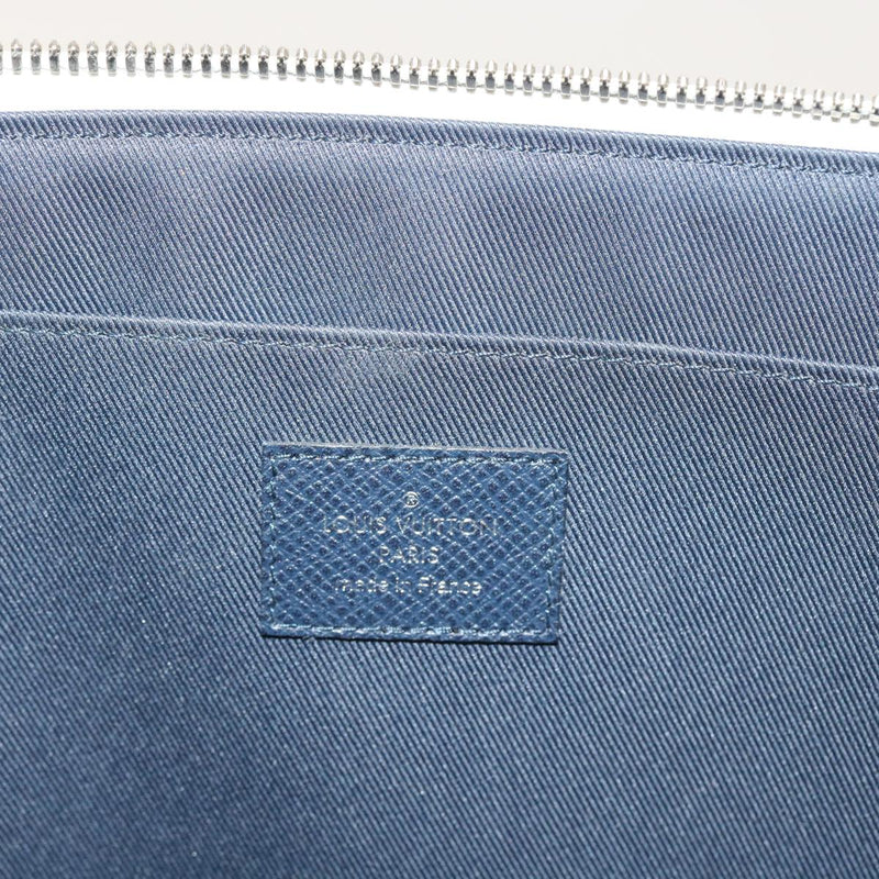 Louis Vuitton Jules White Canvas Clutch Bag (Pre-Owned)