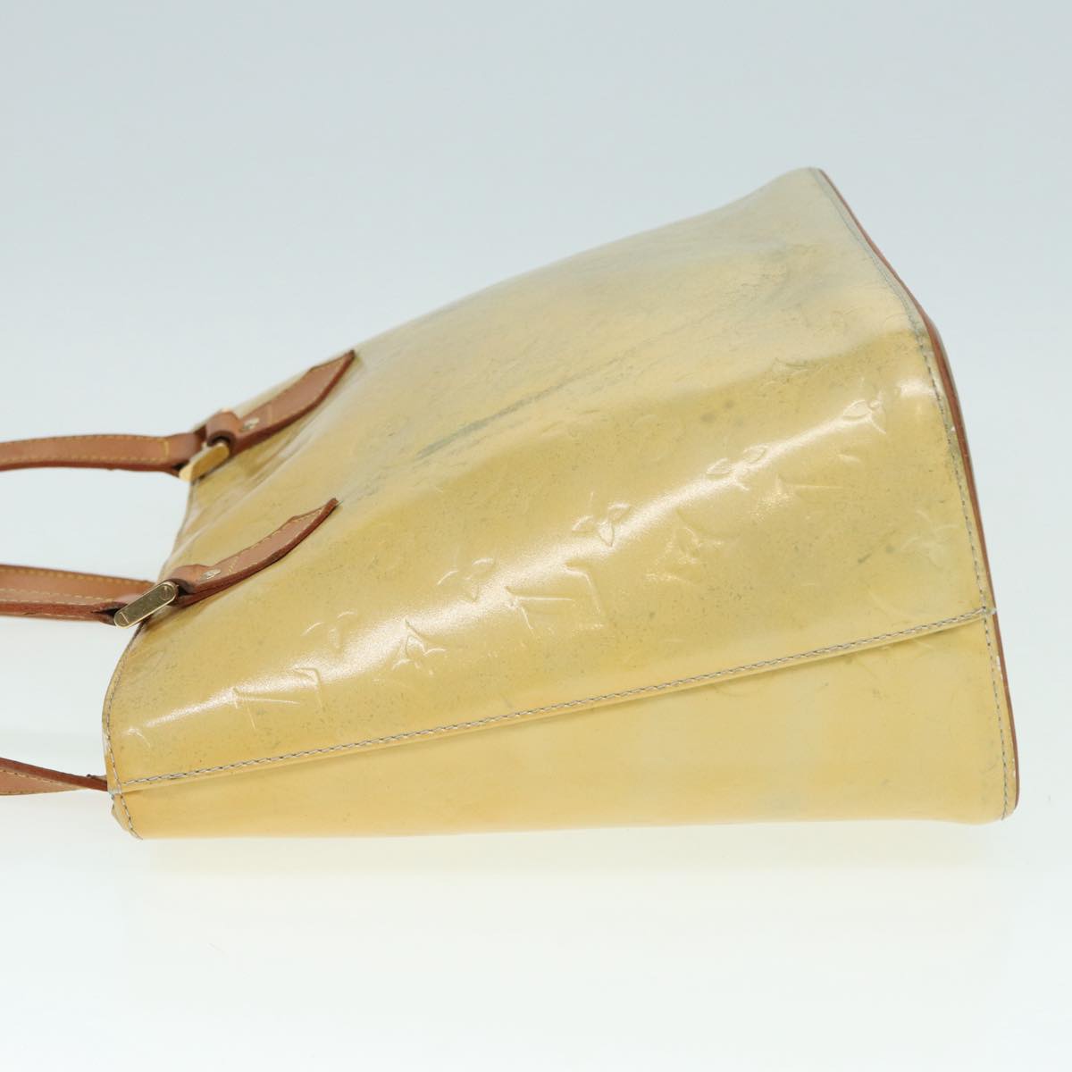 Louis Vuitton Houston Yellow Patent Leather Handbag (Pre-Owned)