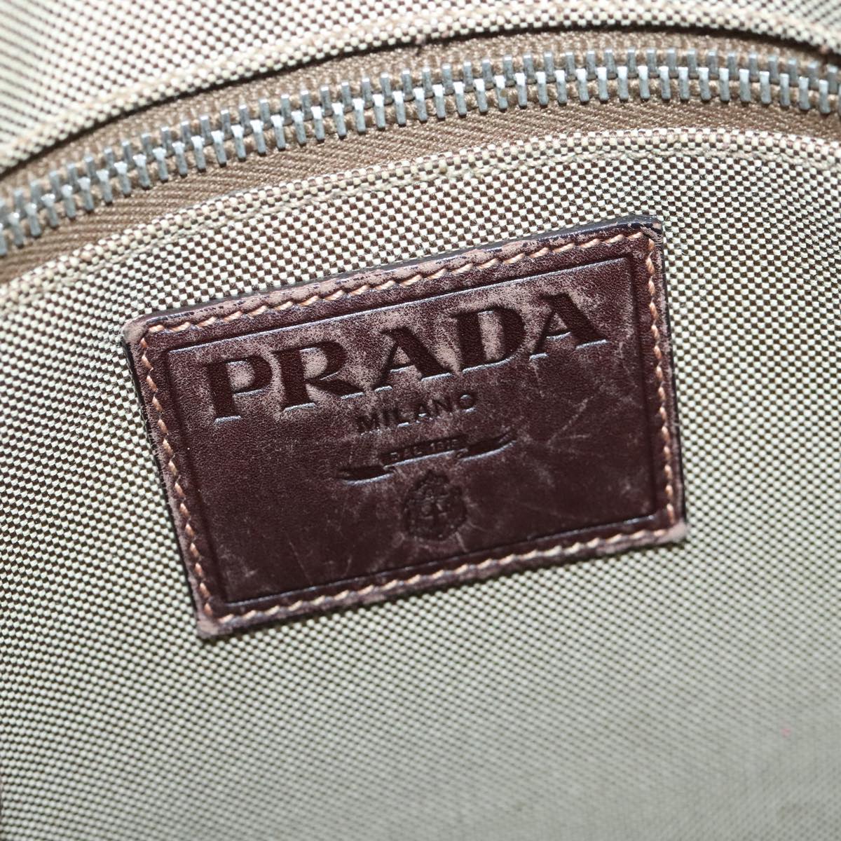 Prada Beige Canvas Tote Bag (Pre-Owned)