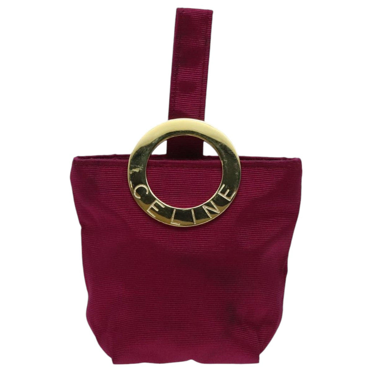 Céline Logo Du Cercle Pink Synthetic Clutch Bag (Pre-Owned)