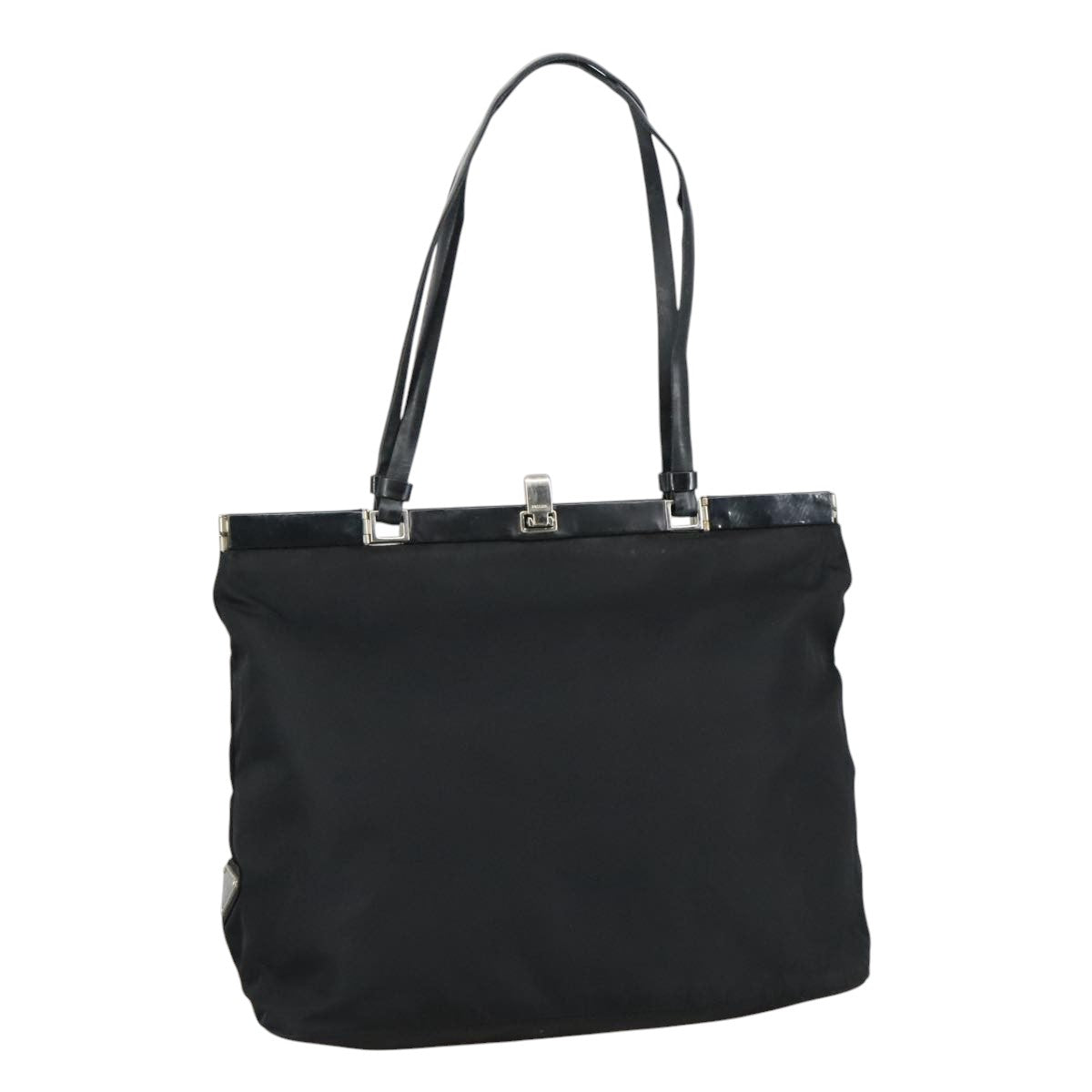 Prada Tessuto Black Synthetic Tote Bag (Pre-Owned)