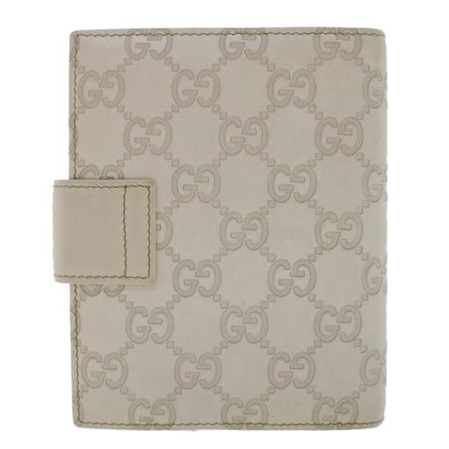 Gucci Guccissima White Canvas Wallet  (Pre-Owned)