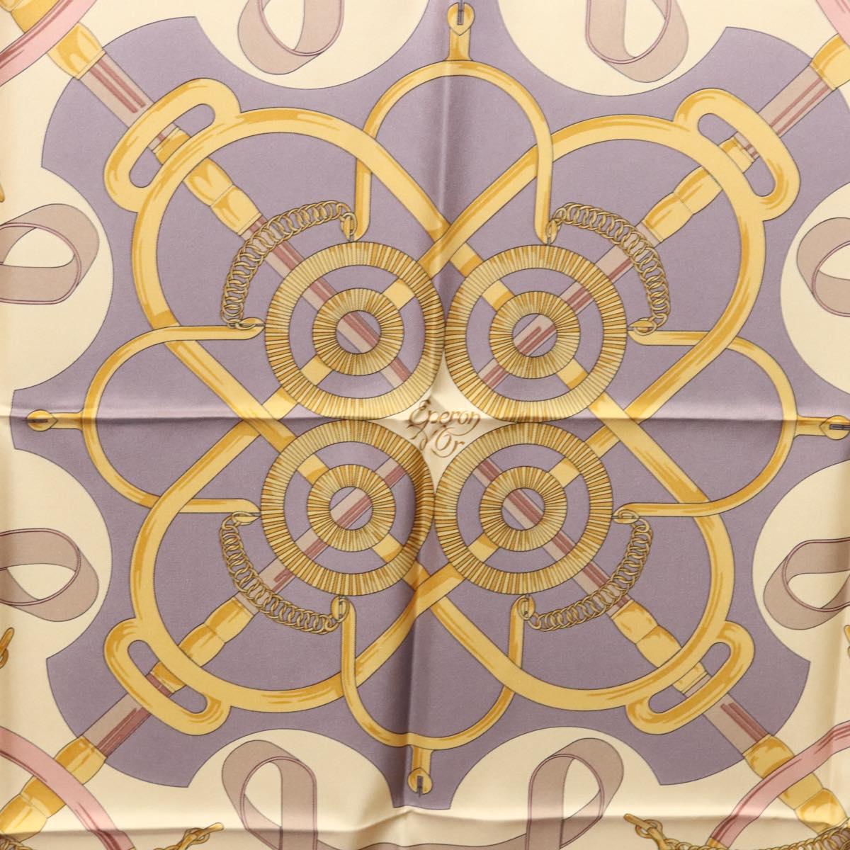 Hermès Carré 90 Beige Silk Scarf  (Pre-Owned)
