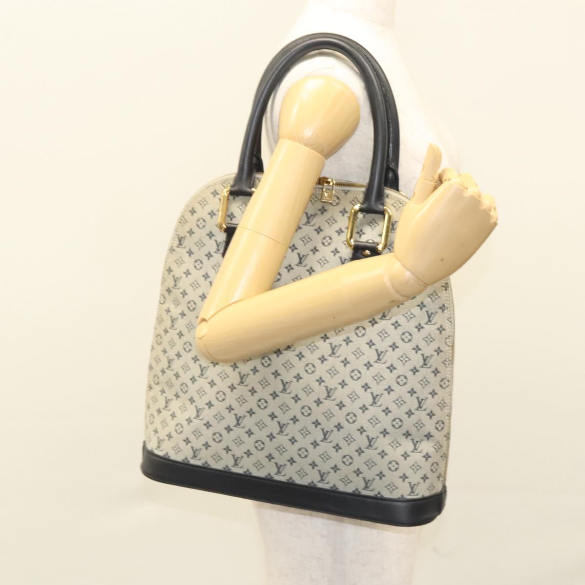 Louis Vuitton Alma Mini Black Canvas Handbag (Pre-Owned)