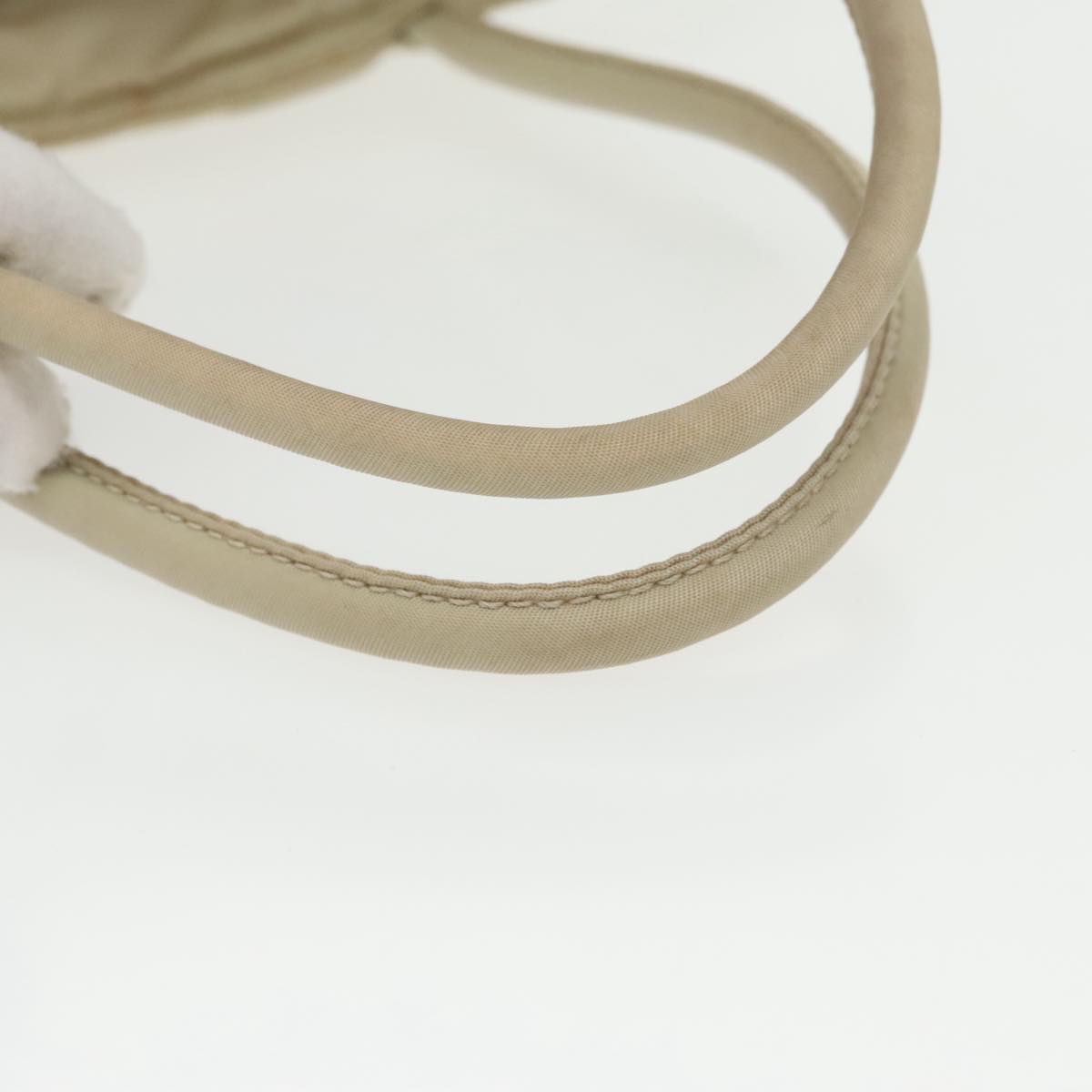 Prada Beige Synthetic Handbag (Pre-Owned)