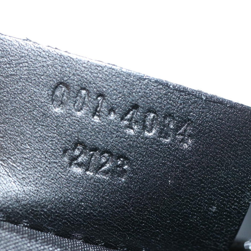 Gucci Drawstring Black Leather Shoulder Bag (Pre-Owned)