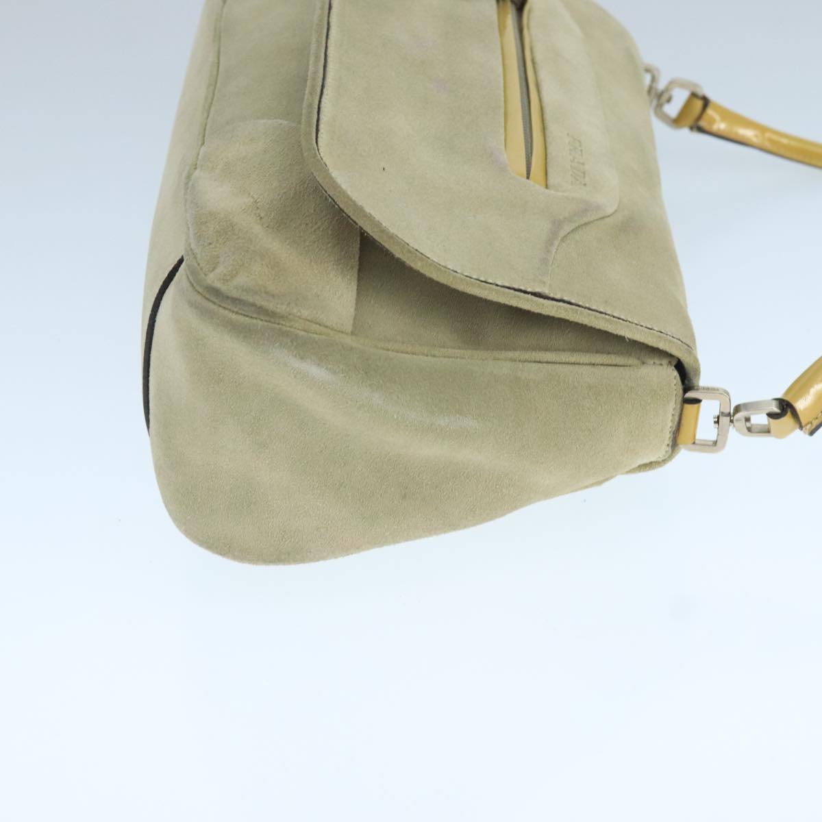 Prada Beige Suede Shoulder Bag (Pre-Owned)
