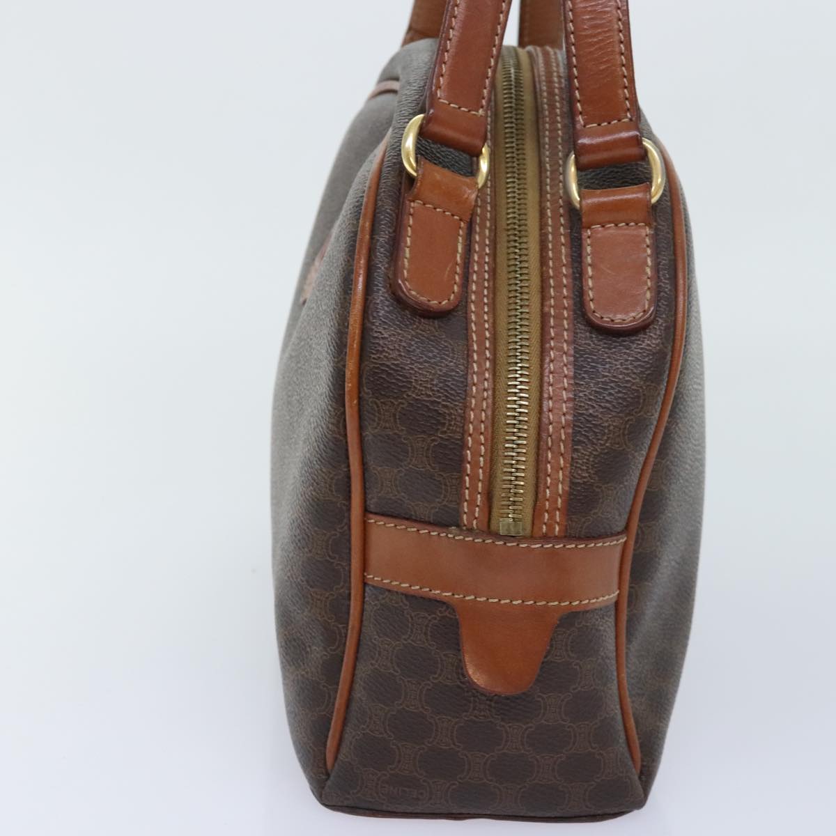 Céline Macadam Brown Canvas Handbag (Pre-Owned)