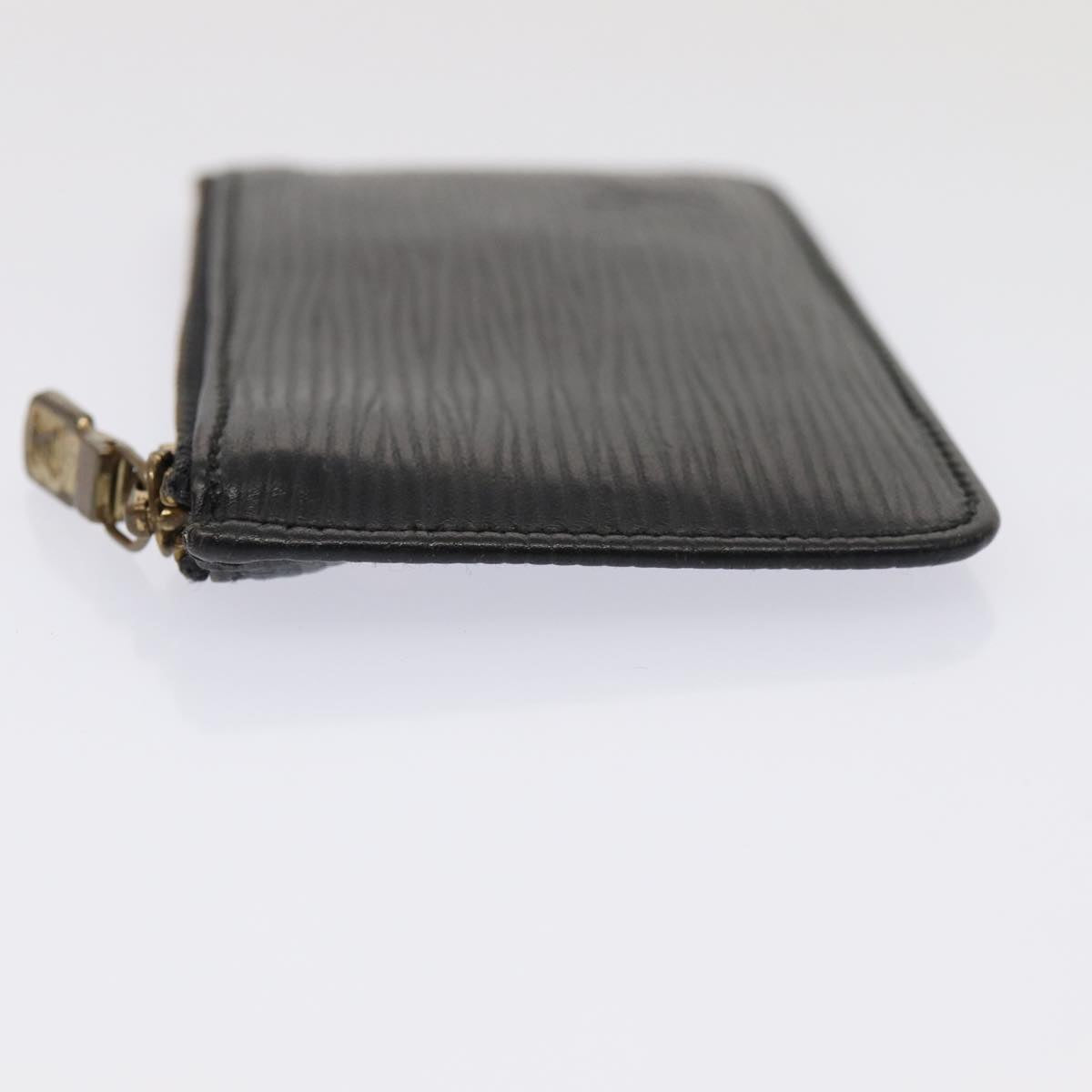 Louis Vuitton Pochette Clés Black Leather Wallet  (Pre-Owned)