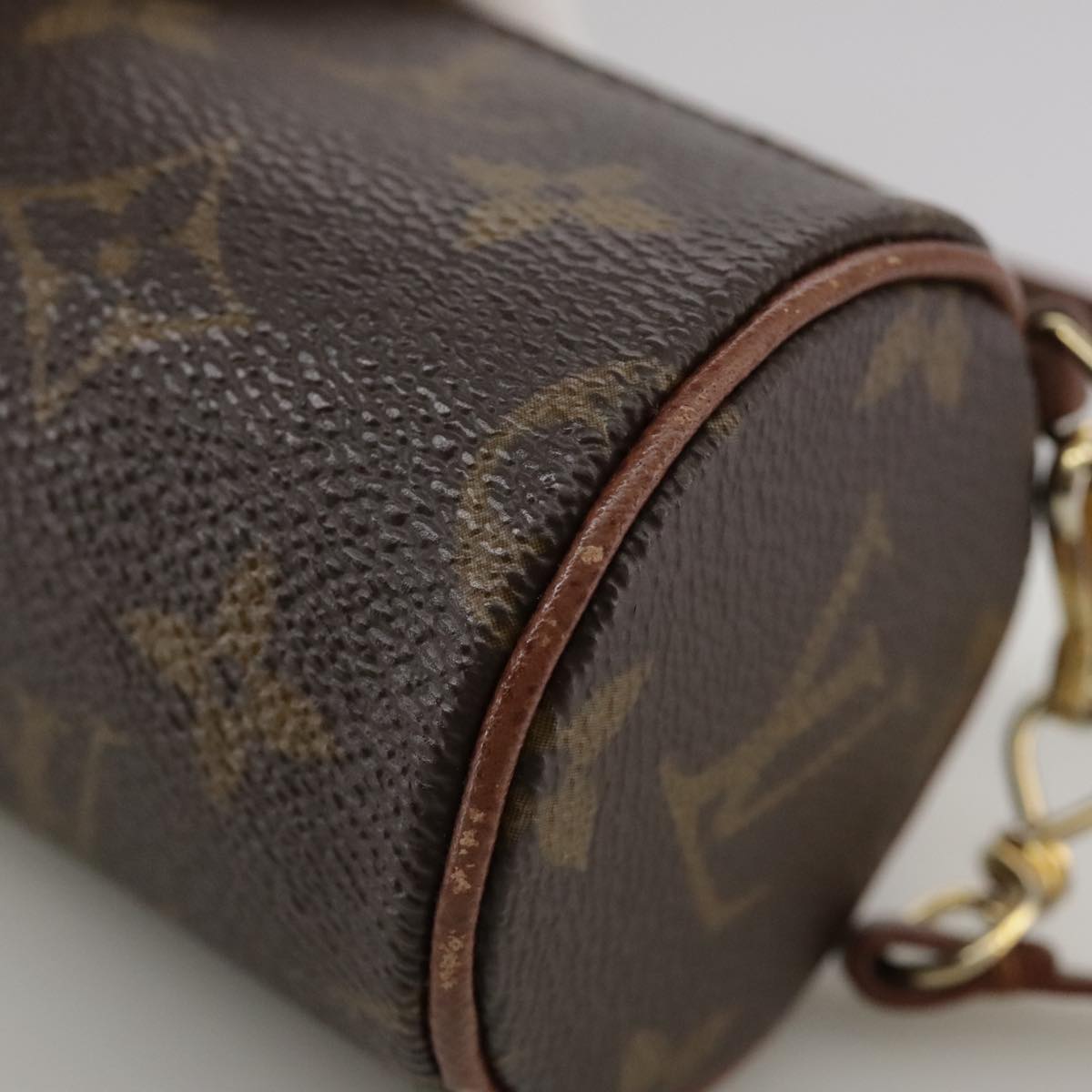Louis Vuitton Mini Baby Papillon Brown Canvas Clutch Bag (Pre-Owned)