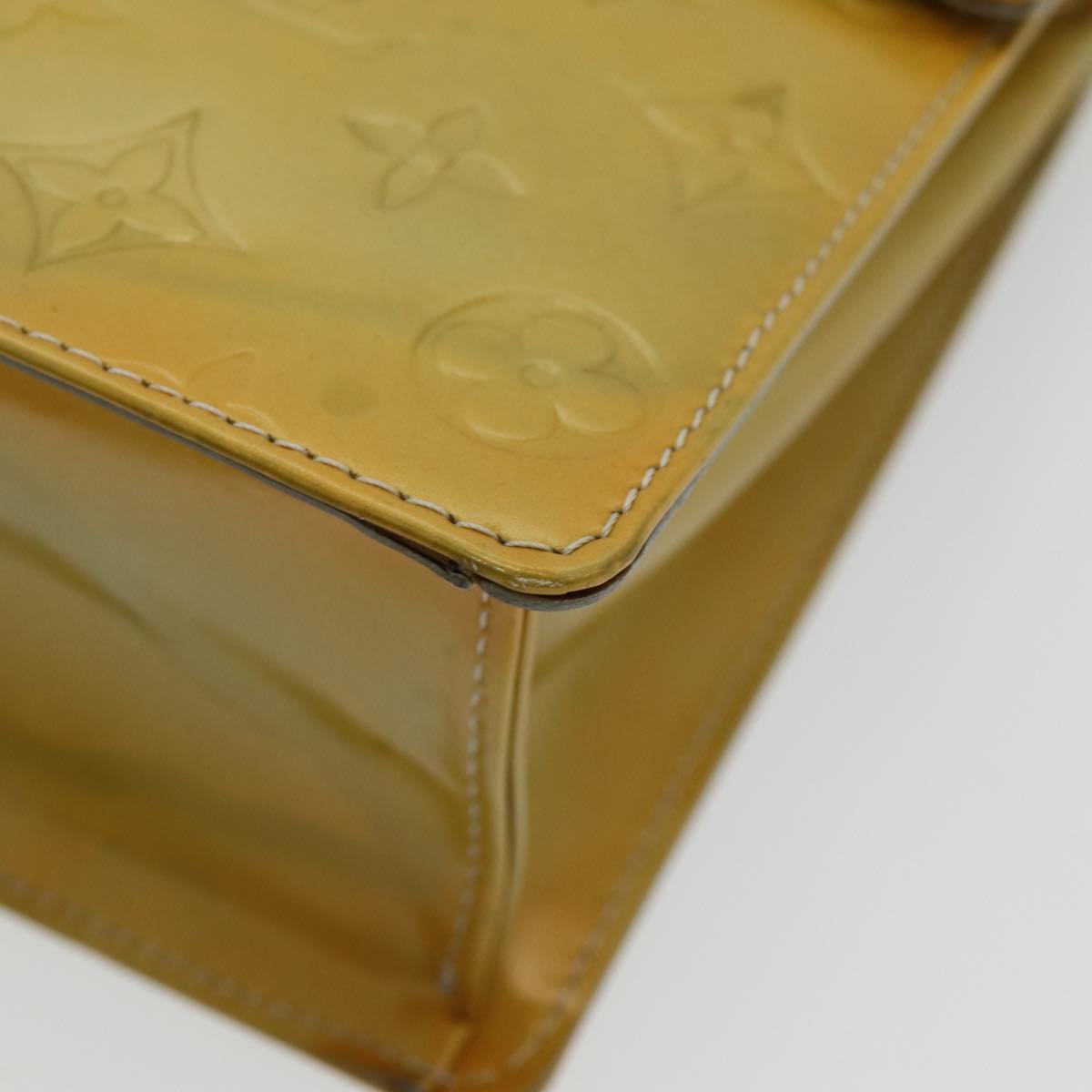 Louis Vuitton Spring Street Yellow Patent Leather Handbag (Pre-Owned)