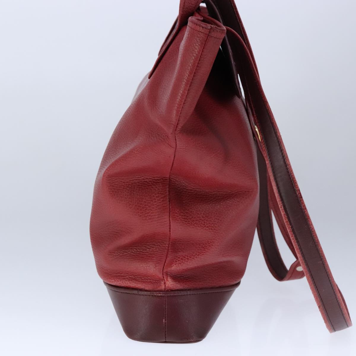 Cartier Must De Cartier Red Leather Tote Bag (Pre-Owned)