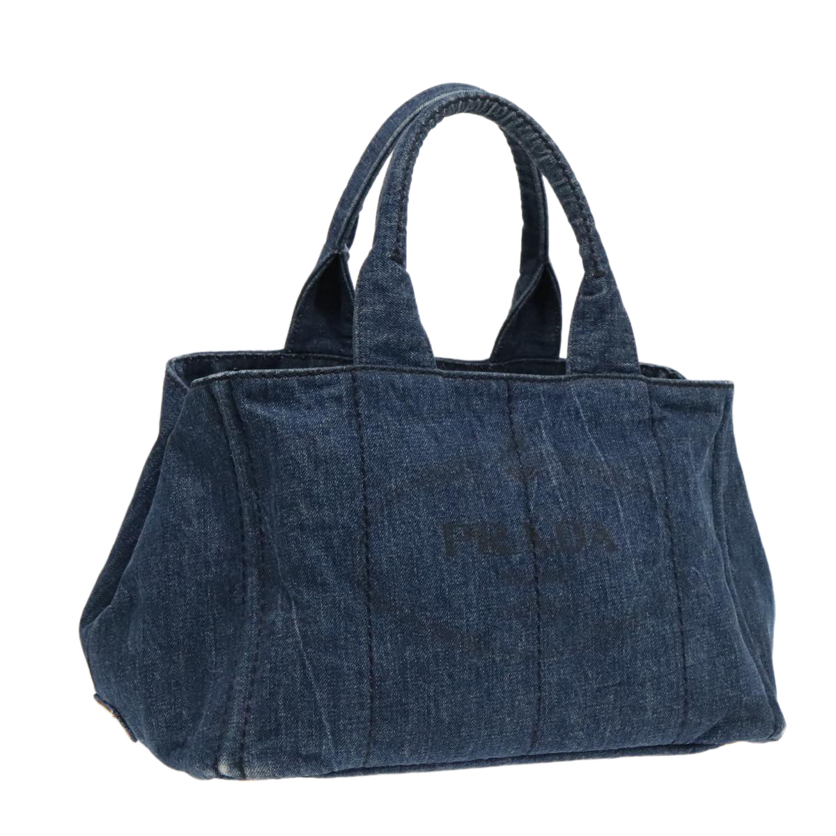 Prada Canapa Blue Denim - Jeans Handbag (Pre-Owned)