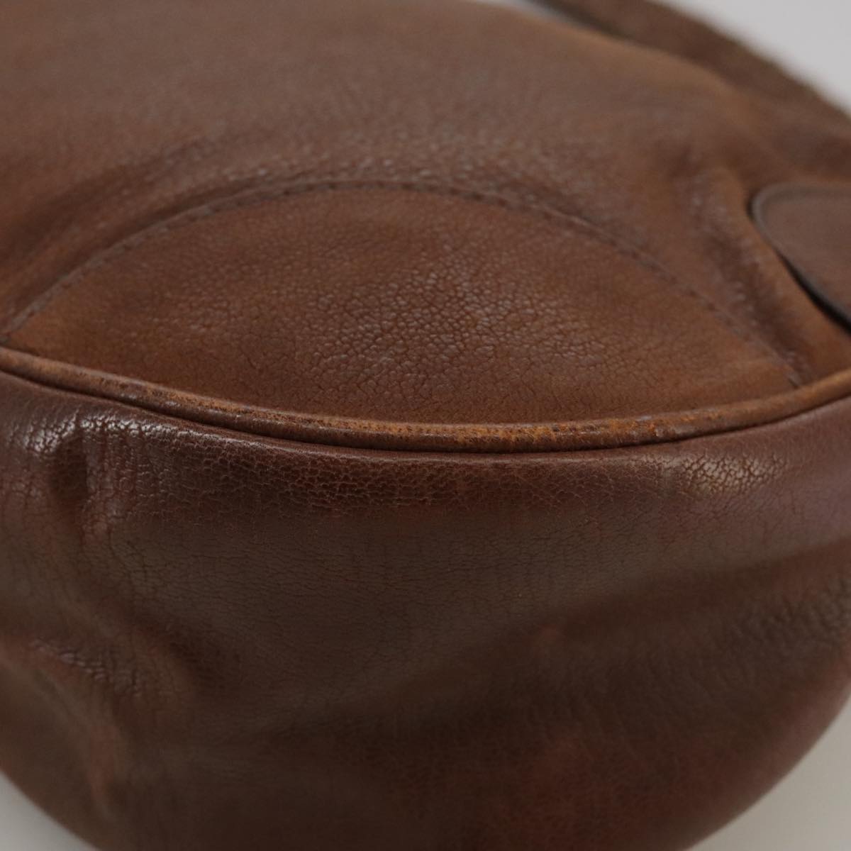 Prada Brown Leather Shoulder Bag (Pre-Owned)
