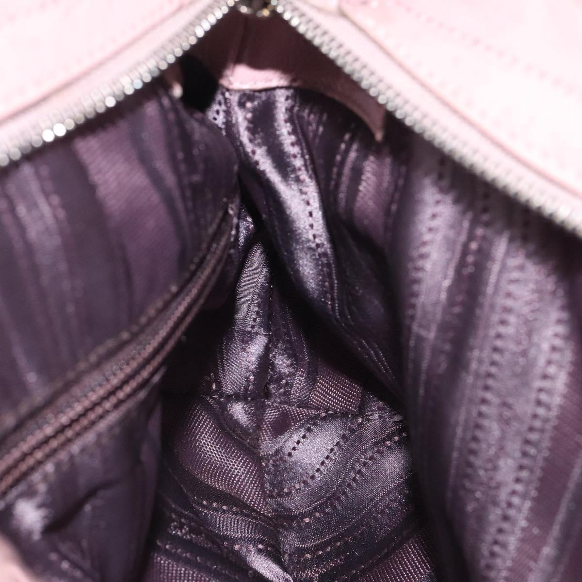 Salvatore Ferragamo Gancini Pink Leather Handbag (Pre-Owned)