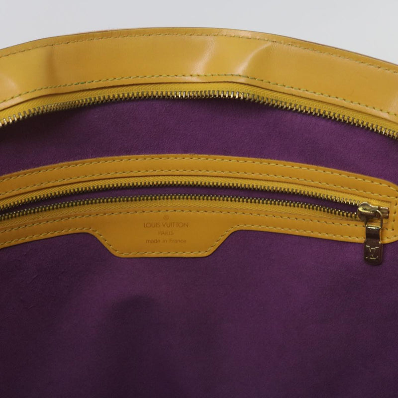Louis Vuitton Saint Jacques Yellow Leather Shoulder Bag (Pre-Owned)