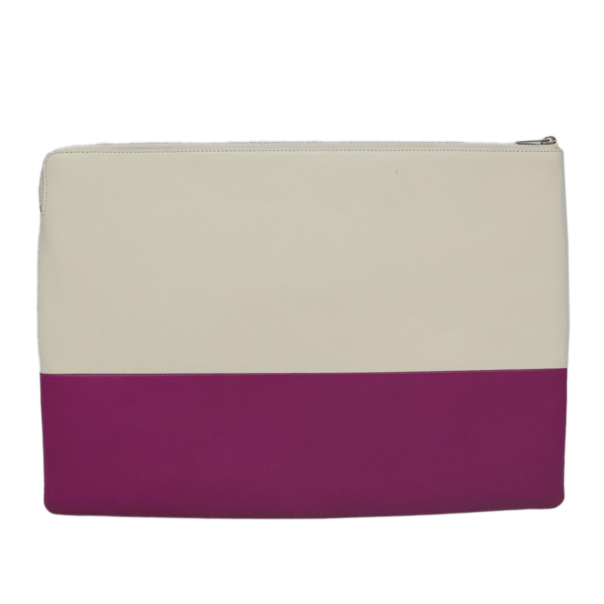 Céline White Leather Clutch Bag (Pre-Owned)