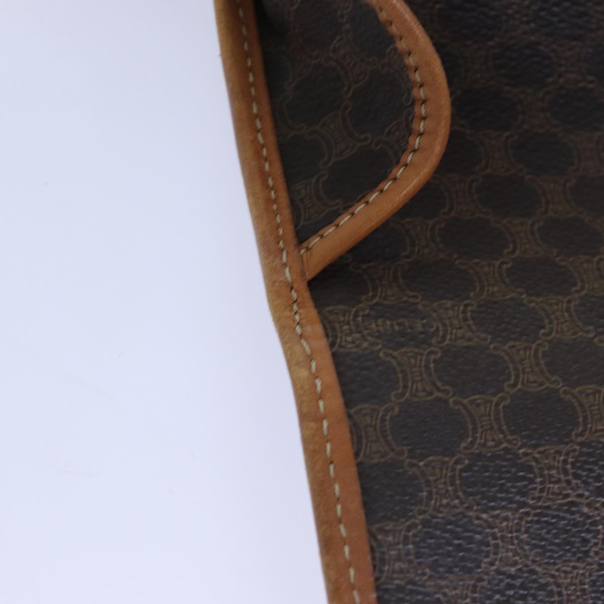 Céline Macadam Brown Canvas Shoulder Bag (Pre-Owned)