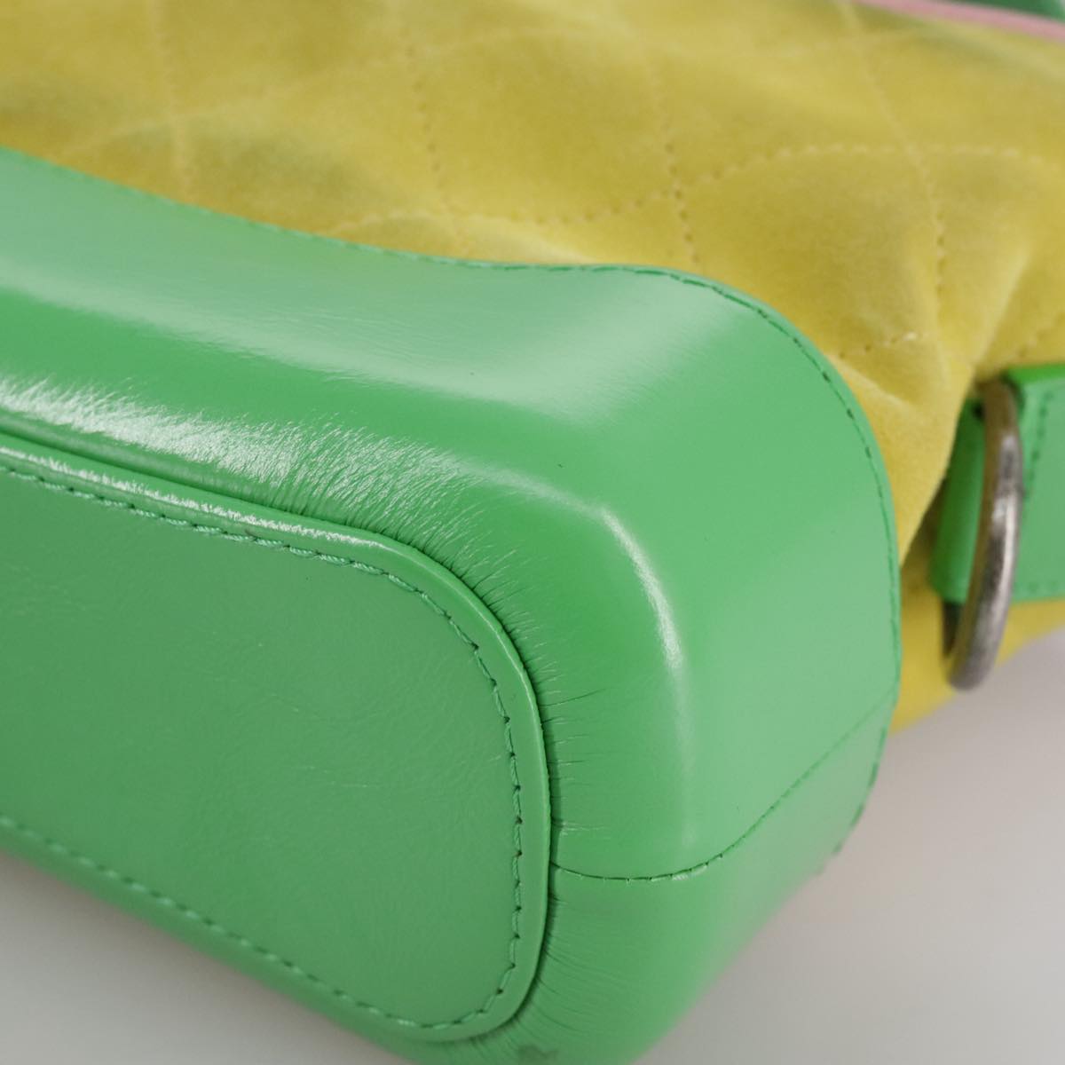 Chanel Gabrielle Yellow Suede Shoulder Bag (Pre-Owned)