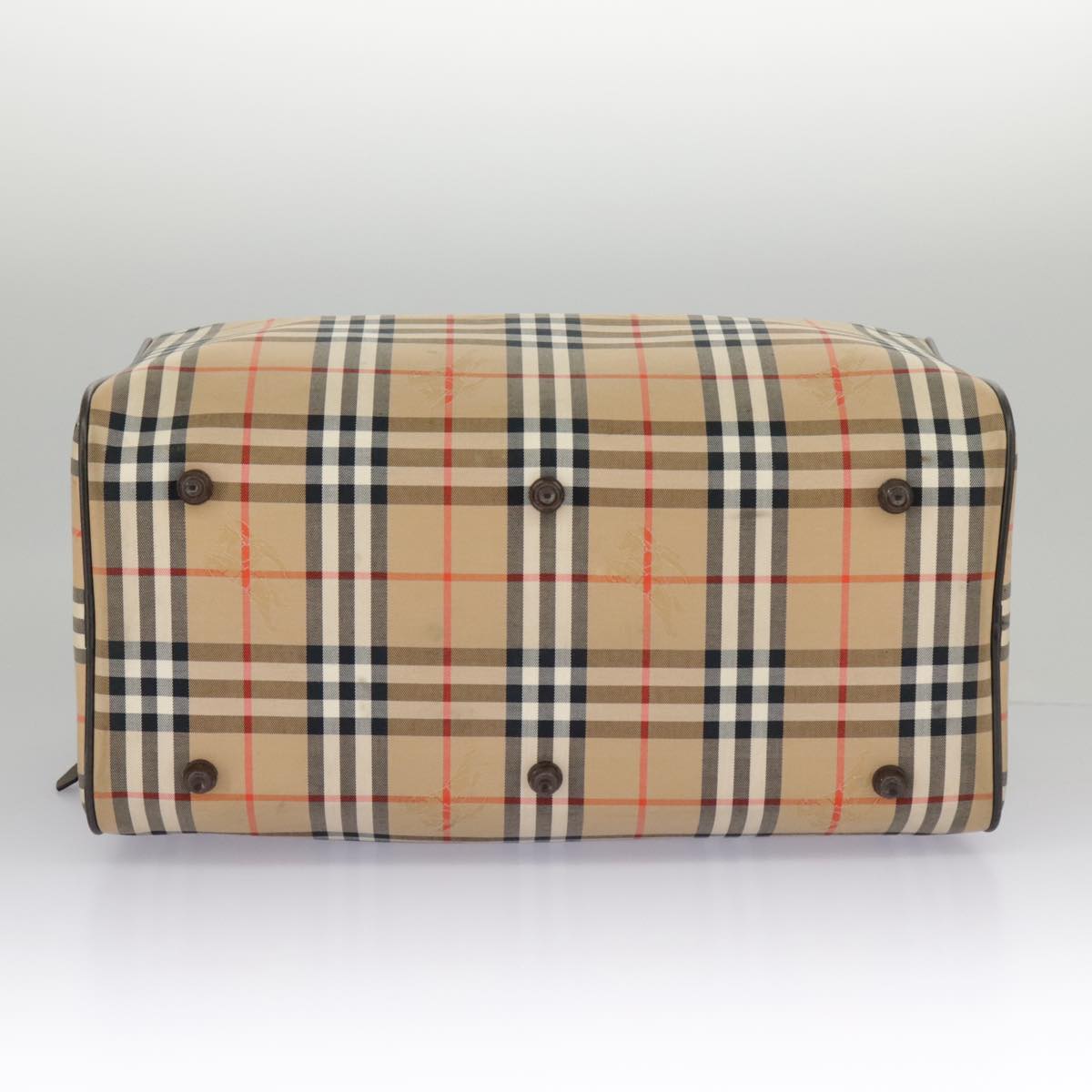 Burberry Nova Check Beige Canvas Travel Bag (Pre-Owned)