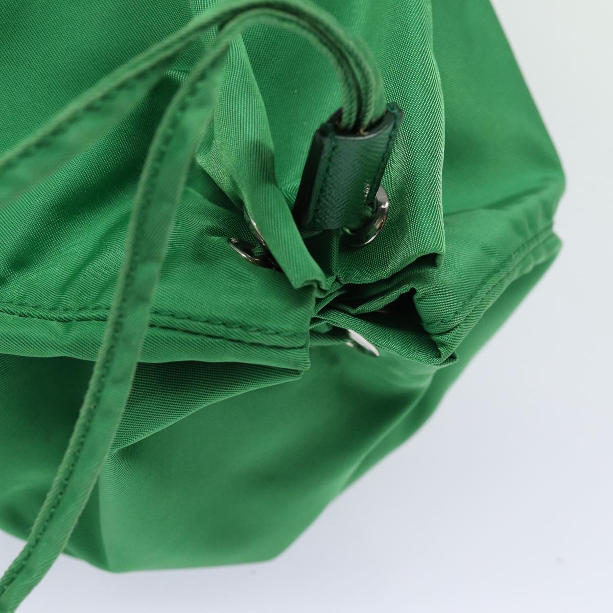 Prada Tessuto Green Synthetic Clutch Bag (Pre-Owned)