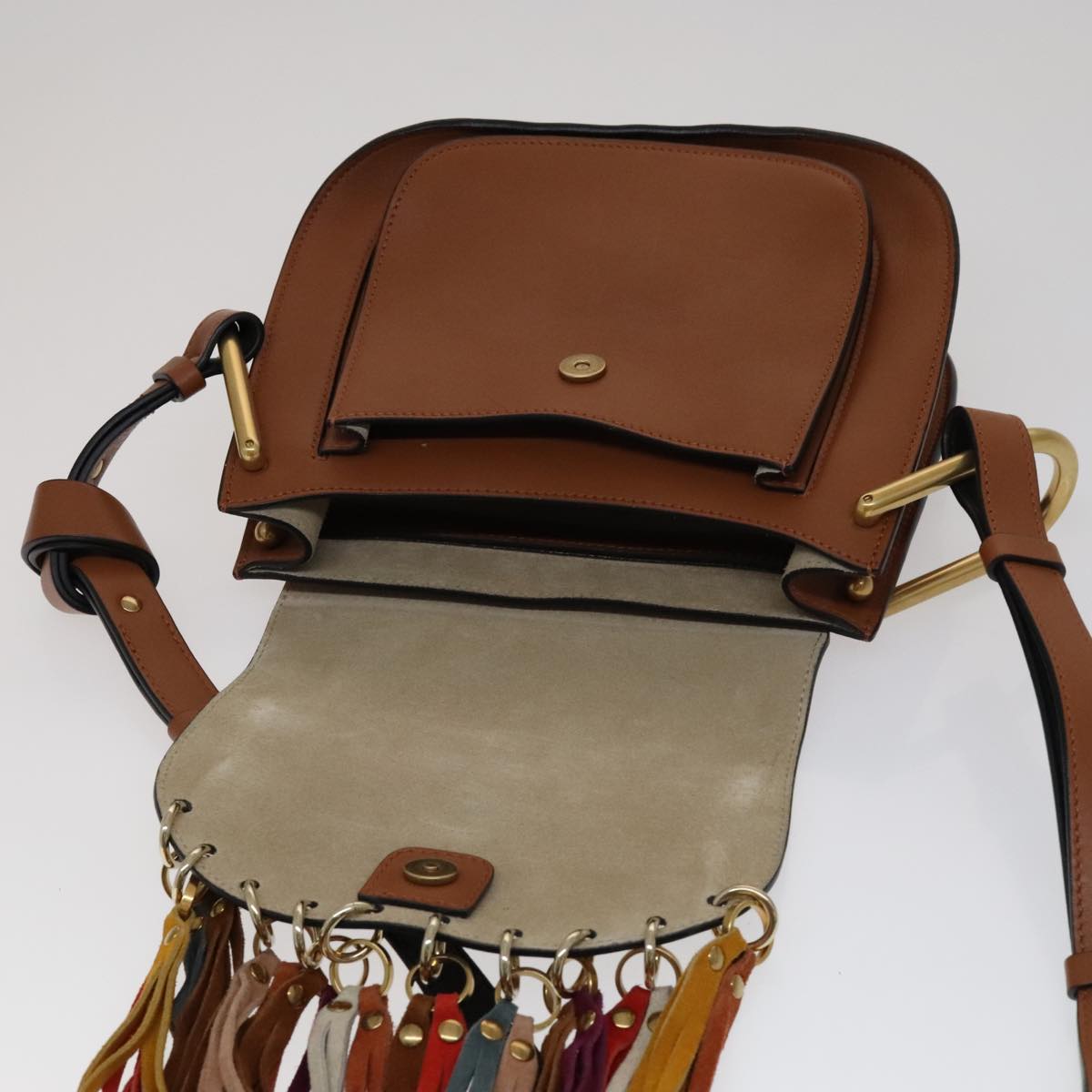 Chloé Hudson Brown Leather Shoulder Bag (Pre-Owned)