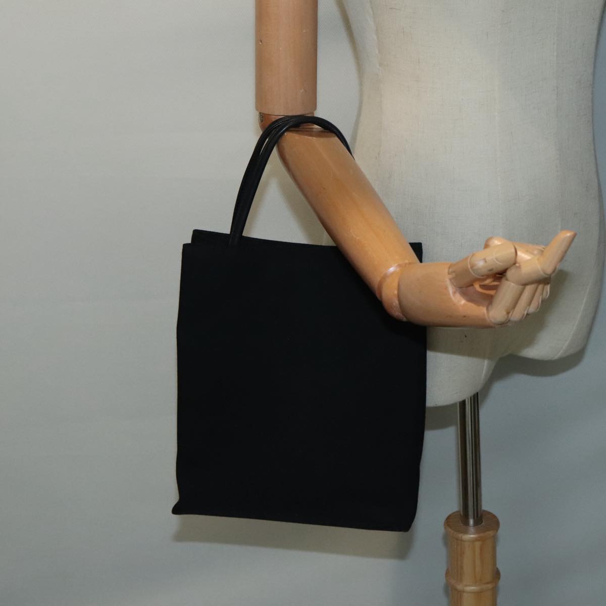 Burberry Black Canvas Tote Bag (Pre-Owned)