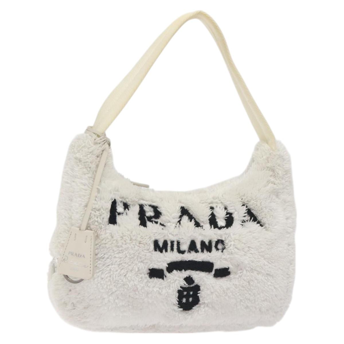 Prada Re-Edition White Synthetic Handbag (Pre-Owned)