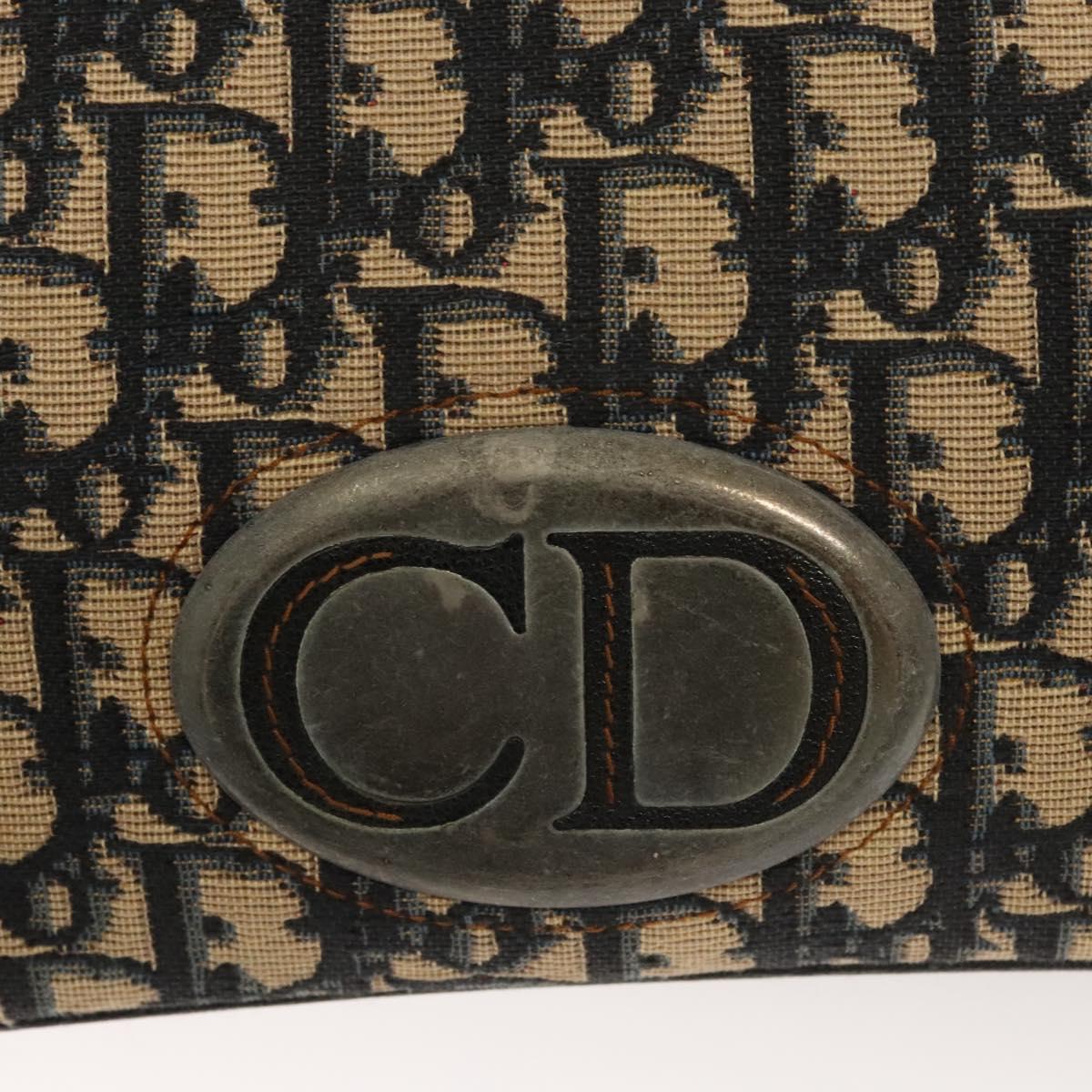 Dior Cd Navy Canvas Handbag (Pre-Owned)