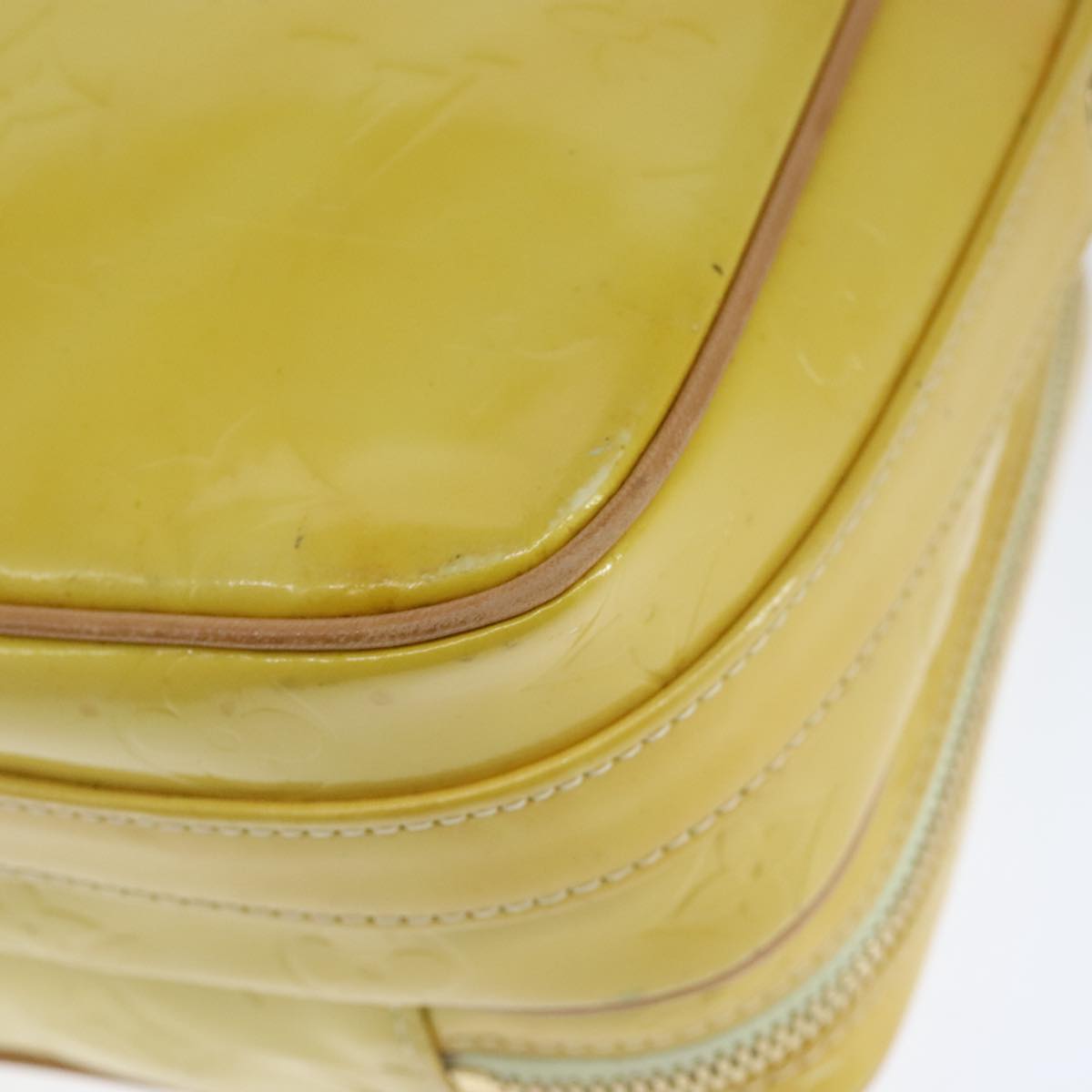 Louis Vuitton Wooster Yellow Patent Leather Shoulder Bag (Pre-Owned)