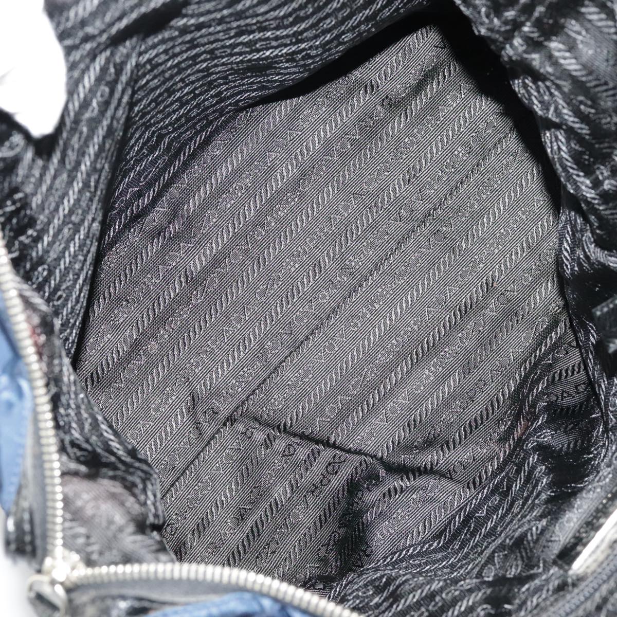 Prada Navy Synthetic Shoulder Bag (Pre-Owned)