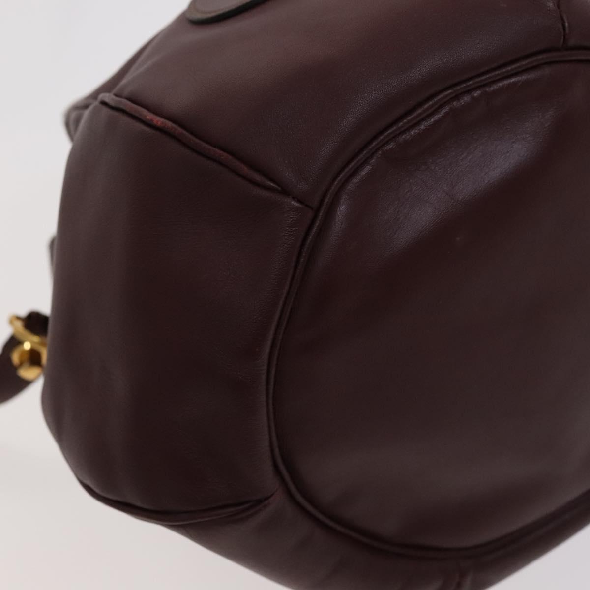Cartier Must De Cartier Burgundy Leather Shoulder Bag (Pre-Owned)
